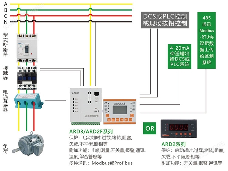 ARD2F-6.3+90L 防爆型电动机保护器