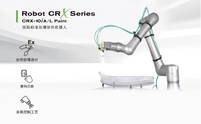 FANUC推出首款防爆协作喷涂机器人——CRX-10iA/L Paint