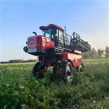 华玺自走式喷杆喷雾机玉米打药机厂家